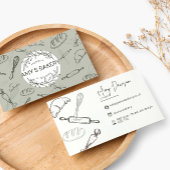 素朴ベーカリーストアカスタムビジネスカード 名刺