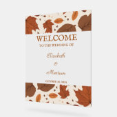 素朴ベージュブラウンメ離れデープル結婚ズ秋 アクリルサイン (傾斜)