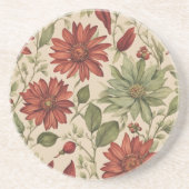 素朴ベージュブラウンメ離れデープル結婚ズ秋 コースター (正面)