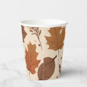素朴ベージュブラウンメ離れデープル結婚ズ秋 紙コップ (右)