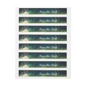 素朴ホタル夜間パーティーの折り返しラのまわりにベル ラップアラウンド宛名ラベル (シート)