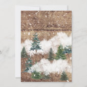 素朴ホットチョコレートベビー外は冷たい 招待状 (裏面)