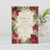 素朴ホリデーアマリリスクリスマス 招待状 (スタンド正面)