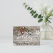 素朴ホリデーパーソナライズされた業 名刺 (スタンド正面)
