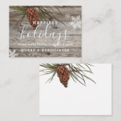 素朴ホリデーパーソナライズされた業 名刺 (正面/裏面)