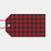 素朴ホリデーレッドバッファロープレイド ギフトタグ (裏面横)