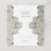 素朴ホワイトロ結婚ーズ座席表 プレイスカード (外部開封)