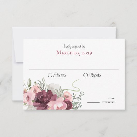 素朴ホースシューズ&フラワーズバーンウッド招待状 招待状 (正面)