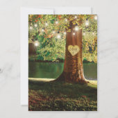 素朴マウンテンレイクトゥインクルライツ結婚ズ 招待状 (裏面)