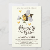 素朴ママへビー赤ちゃんシャワー招待状 招待状 (正面)