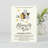 素朴ママへビー赤ちゃんシャワー招待状 招待状 (スタンド正面)