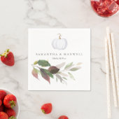 素朴マルサ葉ラウォーター結婚カラー スタンダードカクテルナプキン (インサイチュ)