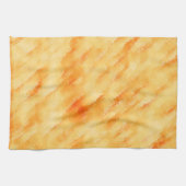 素朴マンゴー黄色のテクスチャ絵画の キッチンタオル (横)