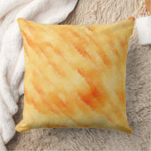 素朴マンゴー黄色のテクスチャ絵画の クッション (ブランケット)