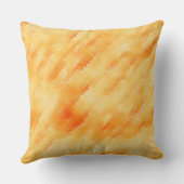 素朴マンゴー黄色のテクスチャ絵画の クッション (裏面)