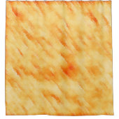 素朴マンゴー黄色のテクスチャ絵画の シャワーカーテン (正面)