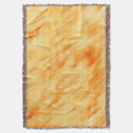 素朴マンゴー黄色のテクスチャ絵画の スローブランケット