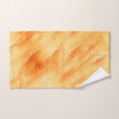 素朴マンゴー黄色のテクスチャ絵画の バスタオルセット (ハンドタオル)