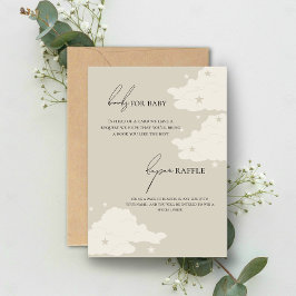 素朴ミニマルなベビー 出欠カード