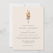 素朴ミニマルエレガント結婚の |招待状 招待状 (正面)