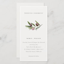 素朴ミニマルオリーブブランチの葉の結婚式