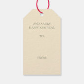 素朴ミニマルクリスマス ギフトタグ (裏面)