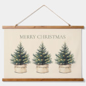 素朴ミニマルクリスマス 吊り下げ型タペストリー (正面)