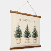 素朴ミニマルクリスマス 吊り下げ型タペストリー (傾斜あり)