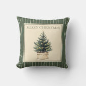 素朴ミニマルツリー クッション (正面)