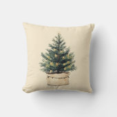 素朴ミニマルツリー クッション (正面)
