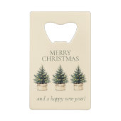 素朴ミニマルツリー クレジットカード栓抜き (裏面)