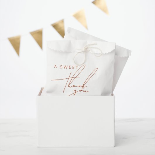素朴ミニマルテラコッタスウィートサンキュー結婚ズ フェイバーバッグ (パーティー)