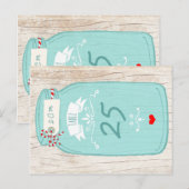 素朴メイスンの図解入りの、写真付きの結婚瓶 ポストカード (正面/裏面)