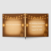 素朴メイソン結婚ジャーのゲストブック ゲストブック (全面)