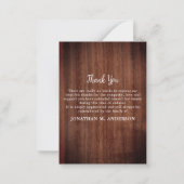 素朴メモリアル愛の記憶悔やみや弔慰ありがとう ノートカード (裏面)