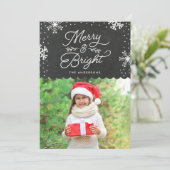 素朴メリー明るい |ホリデーフォトカード シーズンカード (スタンド正面)