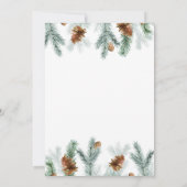 素朴メリー結婚したPine Cones写真 シーズンカード (裏面)