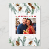 素朴メリー結婚したPine Cones写真 シーズンカード (正面/裏面)
