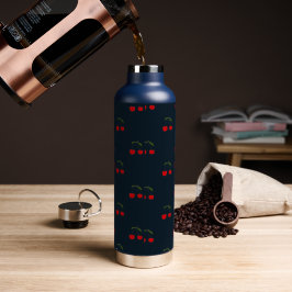 素朴モダンさくらんぼ ウォーターボトル
