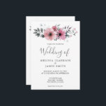素朴モダンなエレガント水色の花結婚類 招待状<br><div class="desc">水素朴エレガント色の花結婚式招待状。パステルエレガントトーンフローラ水色デザイン。パーソナライズする独自の名前と文字を追加。</div>