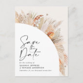 素朴モダンな植物エレガントのススキ 案内ポストカード (正面)