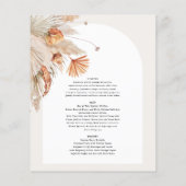 素朴モダンな植物性パンパ結婚スグラス (裏面)