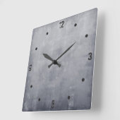 素朴モダンな灰色抽象芸術 スクエア壁時計 (傾斜)