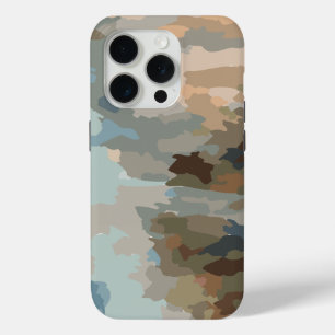 素朴モダンな自然色の形オーガニック状 iPhone 15 PROケース