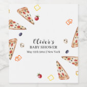 素朴モダンイタリアンスライス ワインラベル (シングルラベル)