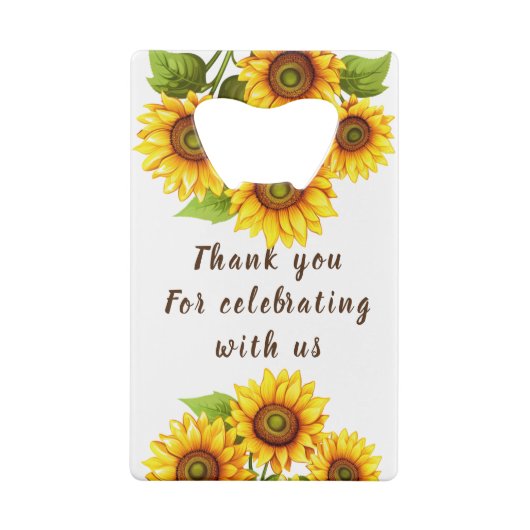 素朴モダンエレガント日結婚花 クレジットカード栓抜き (裏面)