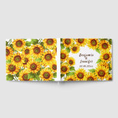 素朴モダンエレガント日結婚花 ゲストブック (全面)