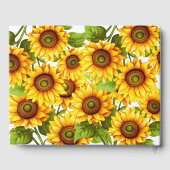 素朴モダンエレガント日結婚花 ゲストブック (裏面)