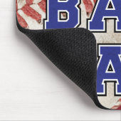 素朴モダンカスタムな野球選手 マウスパッド (コーナー)