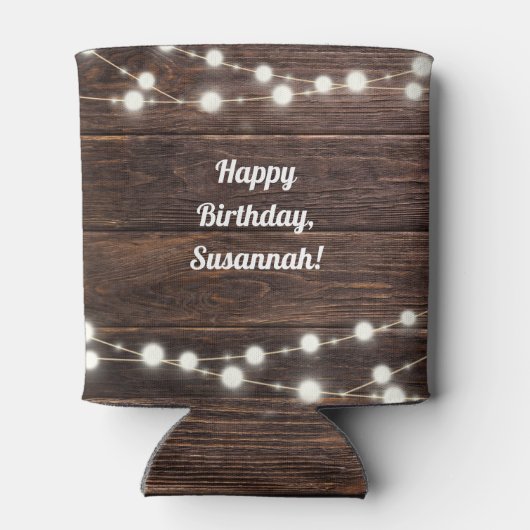 素朴モダンカスタム誕生日50スタイリッシュ 缶クーラー (裏面)